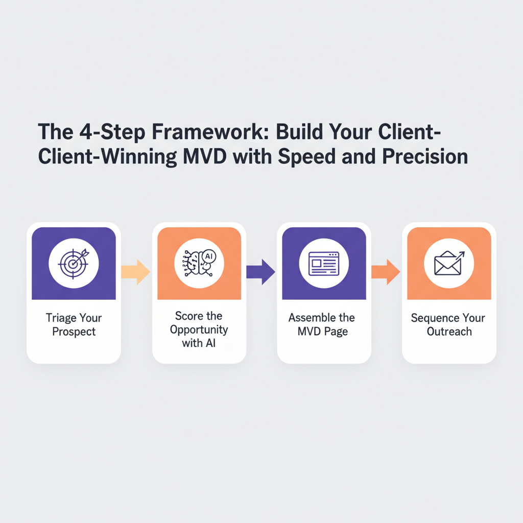 A flowchart illustrating the four-step MVD creation process.