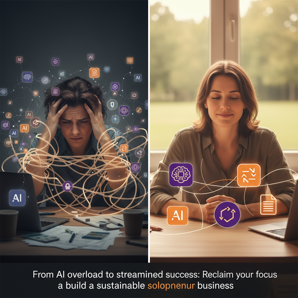 The AI-Powered Burnout Machine: Simplify Your Stack for a Sustainable Solopreneur System