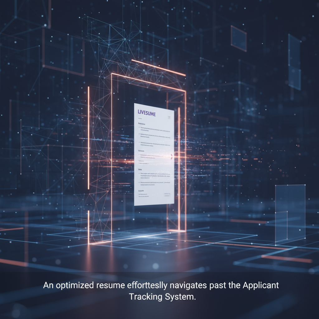 An illustration showing a resume bypassing a robotic gatekeeper.