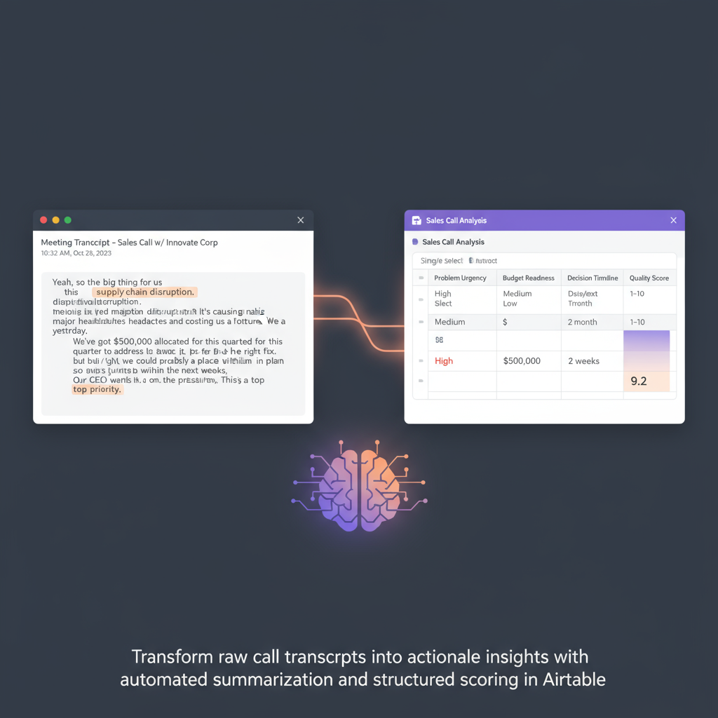 call transcription summary