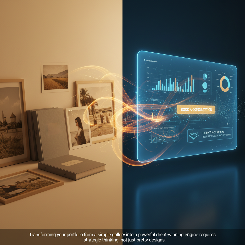 The Strategic Portfolio: Using AI to Build a Client-Winning Engine, Not Just a Gallery