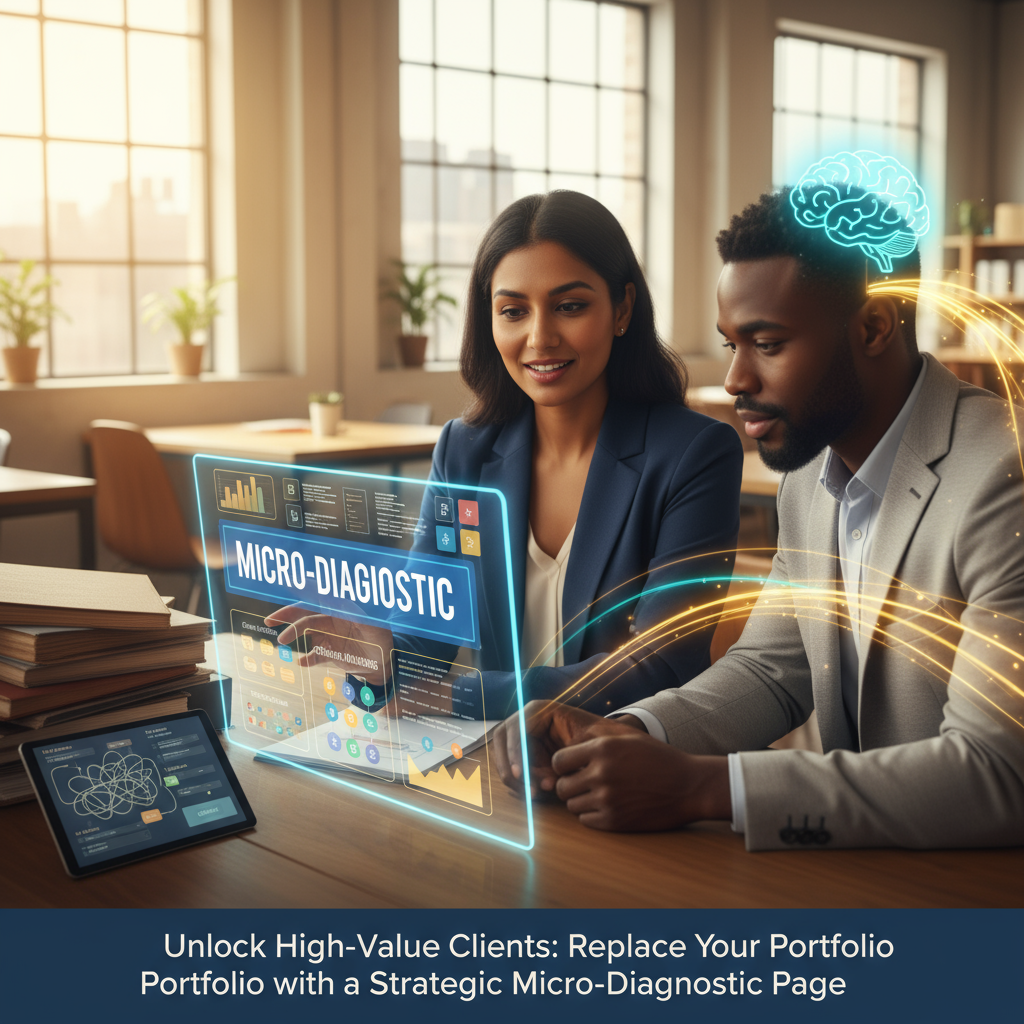 Stop Sending Portfolios: Use a 'Micro-Diagnostic' Page to Win High-Value Clients